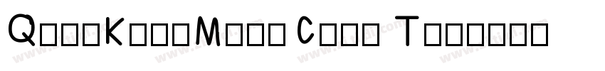 QingKongMingChao Thi字体转换